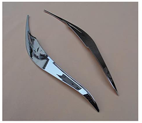 pclele Autoscheinwerferrahmen Auto Frontscheinwerfer Lampe Augenbrauen Trim Für Toyota Für Vios Für Yaris Limousine 2014 2015 2016 Scheinwerferblenden