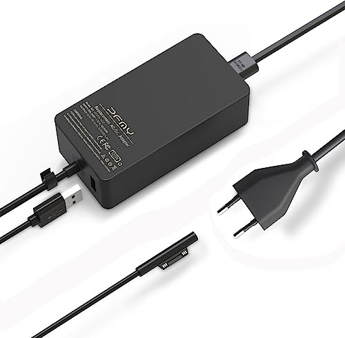 PFMY Chargeur Adaptateur Alimentation A1932 127W Power AC Adapter Universel pour Microsoft Surface Pro/Surface Book/Surface Laptop, Compatible Microsoft 44W 65W 102W