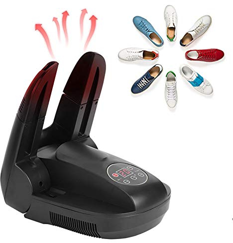 Sèche-Chaussures électrique Intelligent, sèche-Chaussures électrique avec minuterie, désodorisation à l'ozone, Portable Pliable évolutif pour sécher Les Chaussures, Bottes, Gant