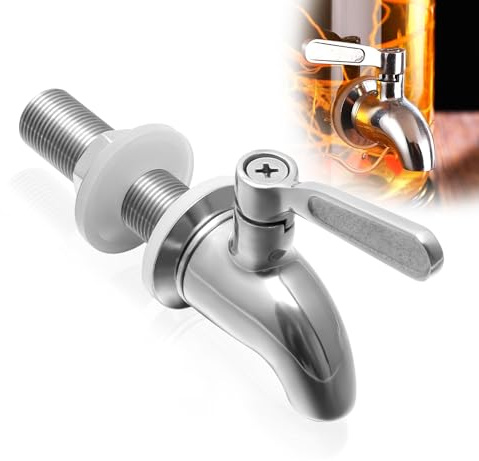 Lot de 1 Robinet pour Distributeur de Boisson Remplacement, Robinet pour Fontaine à Eau en Acier Inoxydable, Robinets Fontaine a Punch pour la Maison et la Fête