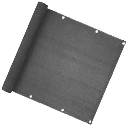 YXINAER Seitenmarkise Ausziehbar Sichtschutz Zaun Kühlung for Balkon Terrasse Pool(Gray 0.9x5m)