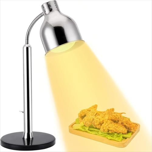 HmLotd Lampada Riscaldante per Alimenti, Scaldavivande Commerciale, Utilizzo di Alluminio Addensato per Regolare Regolarmente la Temperatura Isolamento a Tutto Tondo per la Cucina del Ristorante