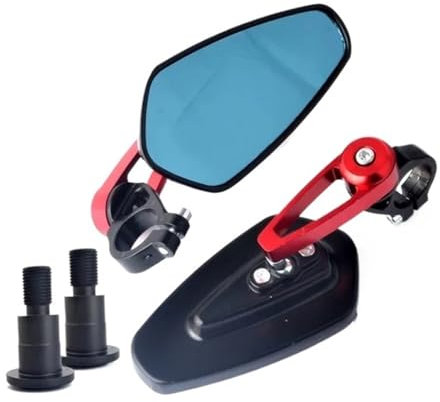 QXZSGXOF Rückspiegel Motorrad Rückspiegel Lenkerendenspiegel Seitenspiegel Für Yam&aha MT-07 MT-09 MT10 FZ1/FZS1000 FZ6 FZ6R XJ6 Tmax500 Tmax530 Seitenspiegel