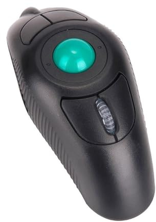 Gadpiparty Souris à Boule de Commande 1000dpi sans Fil 2.4g Port USB, Forme Ergonomique en Plastique, Design Hors Table Plug and Play Compatible Ordinateur Portable