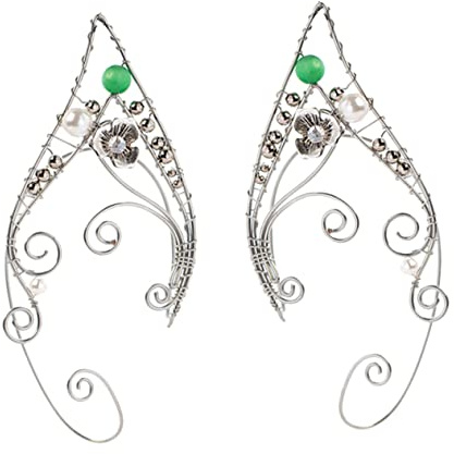 NIYANGLE Orecchini Clip per Orecchini Non Piercing di Accessori da Donna Gioielli per Travestimenti e Costumi da Cosplay