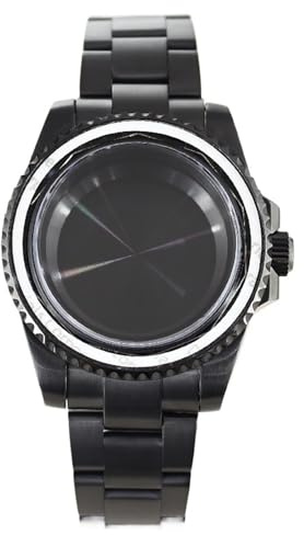 YELEMEABHB 40 mm herrklocka, armband med safirglas for NH35 NH36 8215 2824 PT5000-urverk, 28,5 mm, designstil, delar Klockfodral(Solid Bottom Cover 2,Eta 2824)