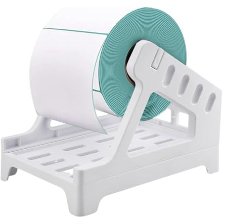 Porta Etichette Per Rotoli - 20*13,5*15,5 Cm, Etichetta Termica | Accessorio Per Stampante - Etichete Termiche Etichete In Rotolo E In Modulo Continuo | Portarotolo Per Etichette Di Spedizione Per C