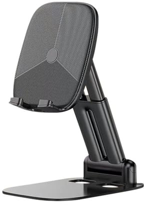 MALSSE Height Adjustable Cellphone Dock For Desk Foldable Tablet Stand With Positioning Adjustable Phone Stand