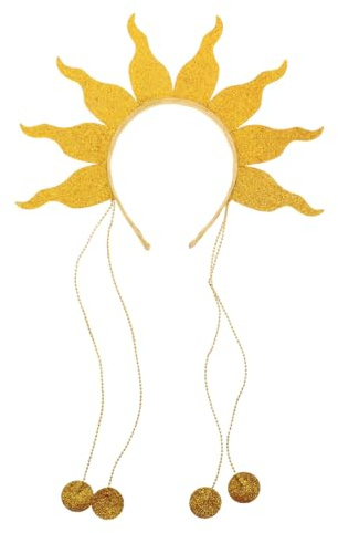 Garneck Serre-tête Flamme Pailleté Léger et Résistant pour Femmes et Garçon Fille Accessoire Cheveux Festival Rave et Fête à Thème Carnaval