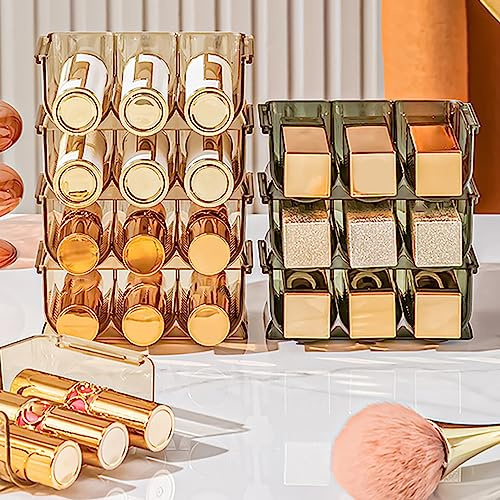 EMUKOEP 3 Piezas de Soporte de Lápiz Labial, Almohadilla de Almacenamiento Transparente, Soporte de Pantalla de Lápiz Labial Transparente para Brillo de Labios (#1)