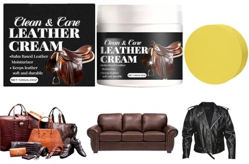Générique Creme De Cirage Et Renovation pour Cuir De Maison - Nourrissant Prévient Les Fissures,Crème À Polir Le Cuir pour La Maison - pour Canapé Sièges Auto Sacs Vestes Et Chaussures