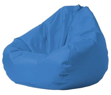 JHSDHYD Pufföverdrag vattentätt överdrag för sittsäck utomhus, utan stoppning, för trädgård, strand, pool, flottör (blå, D100 cm-cover-vuxna)