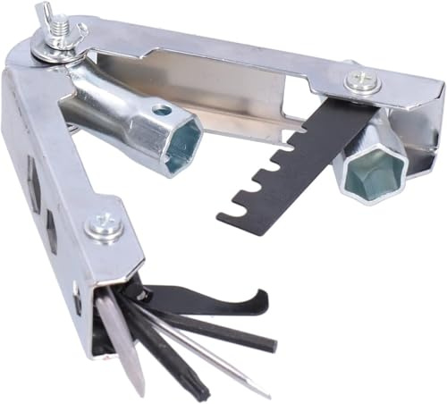 Chainsaw Multi - Tool Combination Kit, Hand Operated Hardware Tools with Screwdrivers and Sockets, Foldaway Pocket Multi - Function Tool for Chain Saw Replacement and Maintenance,Nice and Deft