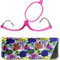 Make-Up Schminkbrille mit klappbaren Brillenglas, Modische Schminkhilfe mit Gratis Etui +3.0 Dioptrien (Violett)