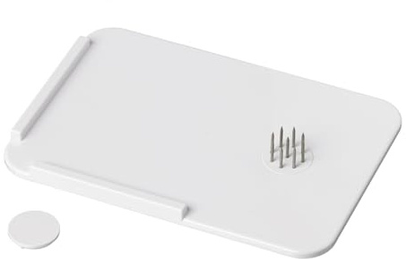 Homecraft - 51011 Plastic Spread Board with Spikes, Food Tray with L Shaped Corner and Optional Stainless Steel Spikes Hold Food in Place While Cutting and Spreading, Kitchen Aid