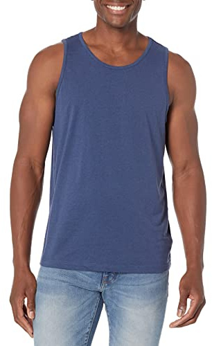 Amazon Essentials Men's Regular-Fit Sleeveless Tank Tops, Blue Heather, X-Large