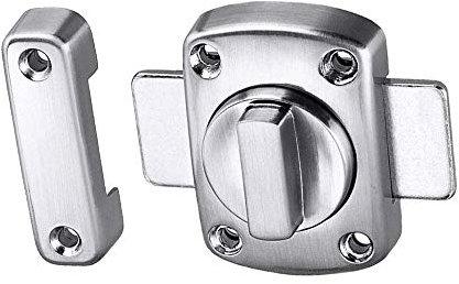 HUI JIN Silver Heavy Duty Safety Door Latches Lock Door Security Chain Restrictors for Safe