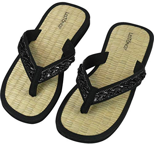 Japanwelt Zimtlatschen I Les Tongs Zori Pearl, vegane & gesunde Zimtsohle gegen Gerüche, Damen Zimt-Sandalen Flip-Flops, Strand Beach Slipper Bade Latschen Slides Zehentrenner, für Frauen Woman