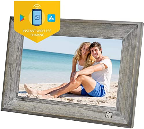 Kodak RCF-1013W Digitaler Bilderrahmen WiFi 10 Zoll IPS Touchscreen Grau