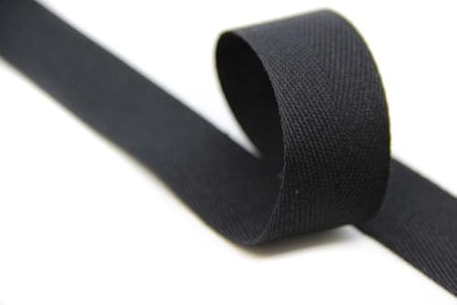 NTS-Nähtechnik 40mm | 5m Köperband | Nahtband | 82% Baumwolle | schwarz