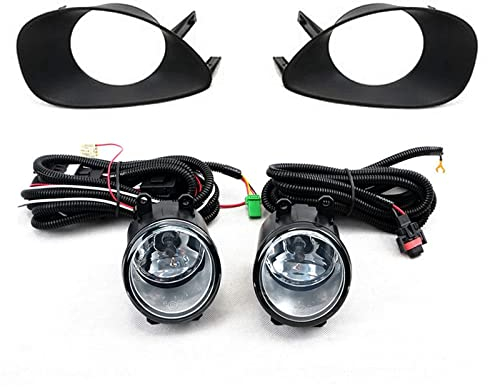 FDRJYO Auto tagfahrlicht Für Toyota Vios Yaris Limousine 2007-2013, Auto Frontstoßstange Tagfahrlicht Nebelscheinwerfer Kits mit Schalterverkabelung