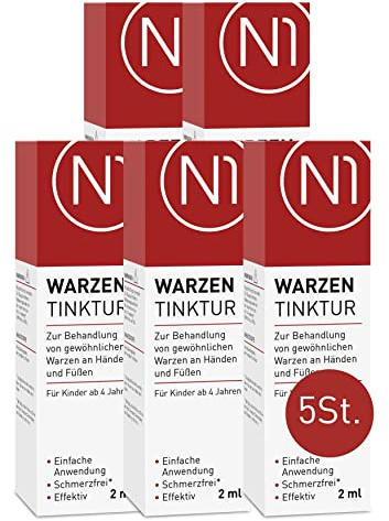 N1 Warzenentferner 10 ml - Effektive Warzen Tinktur (Medizinprodukt) | Entfernt gewöhnliche Warzen einfach & schmerzfrei - Ideales Warzenmittel für Stiel-, Dornwarzen & Gewöhnliche Warzen