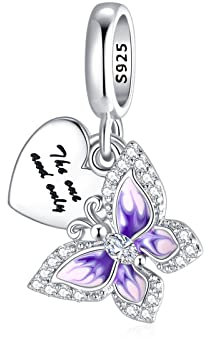 Jokmeo 925 Sterlingsilber Damen Charm Anhängerperlen, kompatibel mit Pandora sowie europäischen Armbändern und Halsketten. Passend für Frauen und Mädchen.