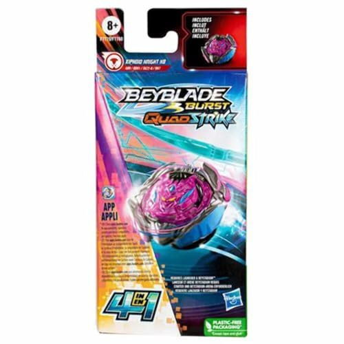 Beyblade Burst QuadStrike - F7779 - roterande snurrande set - Xiphoid Knight K8