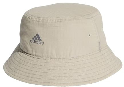 adidas Unisex Classic Cotton Bucket Hat, Putty Grey/Grey Three, M