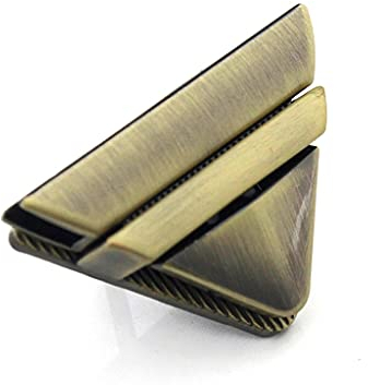 Daumen-Drehverschluss, Karabiner-Drehverschluss, 1 Stück Metall Dreieck Drucksperre Mode Schalter Lock Gepäck Hardware Verschluss Tasche Teile Zubehör Handtasche Twist Lock (Color : Bronze) (Color :
