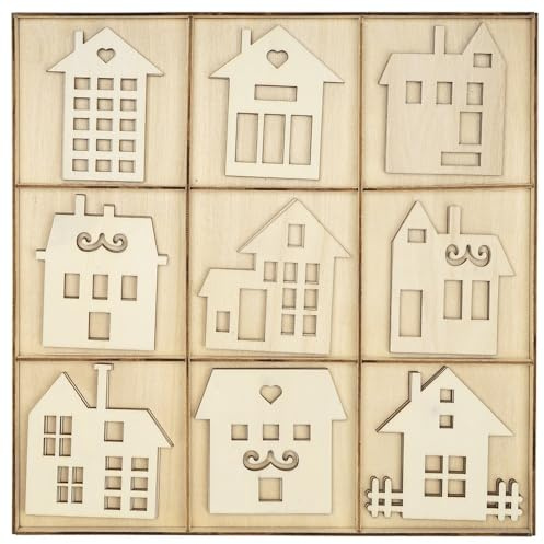 Ideen mit Herz Streu-Deko | Weihnachten | Advent | Haus-Dekoration | Häuser | Filigrane Winter-Motive | 27-teilig