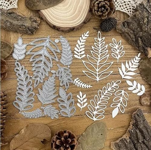 Metall-Stanzform mit grünen Blättern, Frühlingsblumen-Blätter, Stanzschablonen, Schablonen, DIY, Scrapbooking, dekorative Prägung, Papier, Scrapbooking, Kartenherstellung