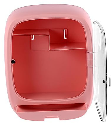 Beatifufu 1Stk Lagerregal rosa Vorratsbehälter schwebende Regalwand an der Wand montiert Klopapierhalterung schwebendes Eckregal aufbewahrungsdose storage boxes Hängehalter Wandregal Eisen
