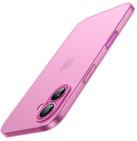 JETech Ultra Dünn Hülle für iPhone 16, Rosa