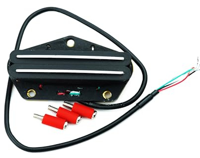 Guyker Alnico 5 Guitar Humbucker Bridge Pickups, Dual Hot Rail Tele Double Rail Pickups 9K Ersatzteil für E-Gitarre, TBH2A5