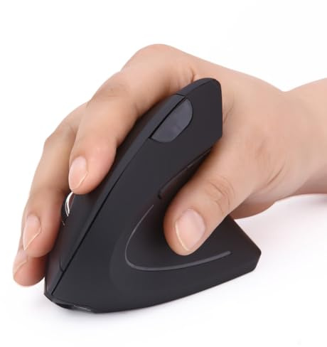 Today Deals Prime Ergonomic Vertical Wireless Mouse Vertical Mouse (Wireless Rechargeable)