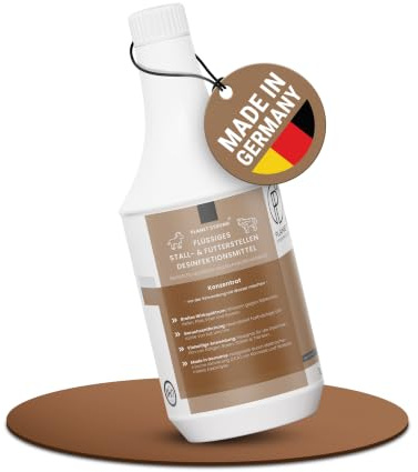 1L Stalldesinfektionsmittel Konzentrat Planet Strong® – Wirksam gegen Bakterien, Pilze & behüllte Viren (z. B. Influenza-Viren) – Für Ställe, Tierhaltung, Flächen & Futterstellen | Made in Germany