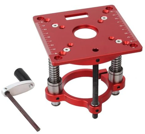 Woodw Square - Base universale per fresatrice da 65 mm, in lega di alluminio