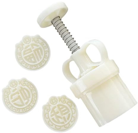 Qsvbeeqj Lot de 3 moules à gâteau chinois délicats pour pâtisserie traditionnelle chinoise