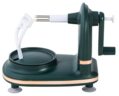 Pelador de manzanas giratorio de manivela, pelador multifuncional de frutas y patatas para cocina, herramienta de pelado eficiente y sin esfuerzo para uso doméstico