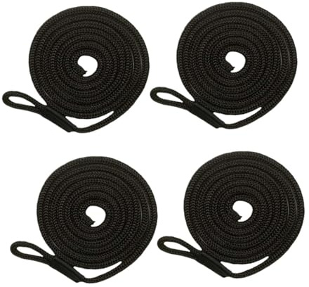 harayaa Juego de 4 Parachoques para Barcos, Defensas, Accesorios para Barcos, Yates, Veleros, Cabos de