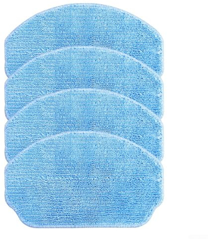 Cotec para robot Conga 999 trapeador de repuesto para aspiradora, 4 paños de microfibra para fácil limpieza