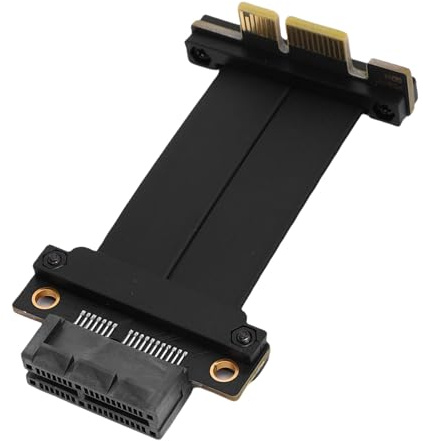 Jectse PCIE 4.0 GPU -Steigerkabel, Hochgeschwindigkeitsverlängerungsanschluss -Adapter 180 °, für FireWire, USB, Soundkarte B, 2,5 G Disklose Bootkarte, Remote, SSD -Karte (10 cm)
