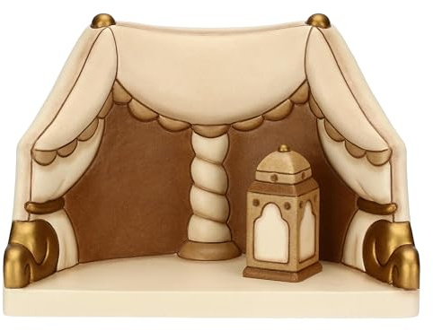 THUN - Tenda Re Magi - ceramica - Collezione Presepe Classico - 18,4 x 9,5 x 12,7 cm