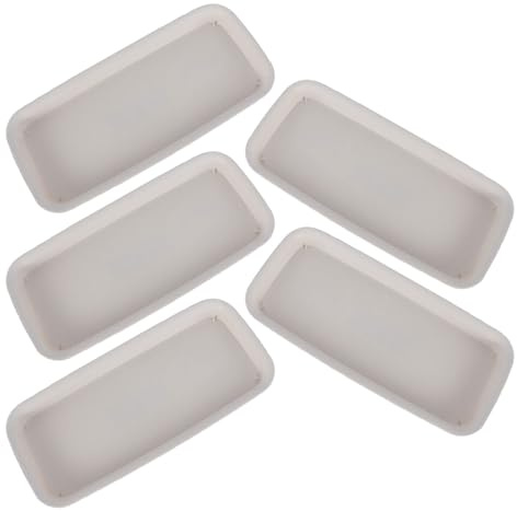 Anneome Set 5 Pezzi Vassoi Raccogli-Acqua per Piante in Plastica Beige Rettangolari 21X85 CM Sottovasi per Vasi da Fiori e Bonsai Accessori per Giardinaggio e Raccolta di Terreno
