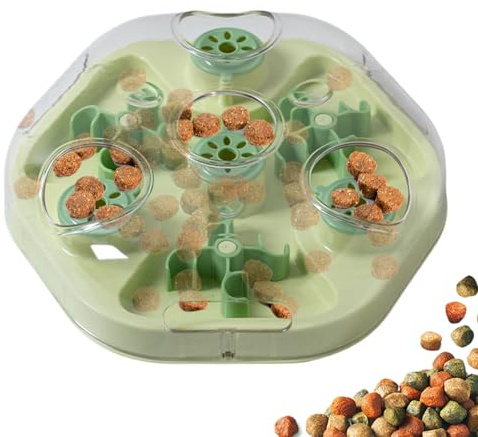 Duroecsain Jouet Distributeur de Snack pour Chiens - Activité d'alimentation Lente | Jeu Dispensant Prix avec Trous pour Snack - pour Entraînement Mâcher Ennui Jeu Mental Domestique