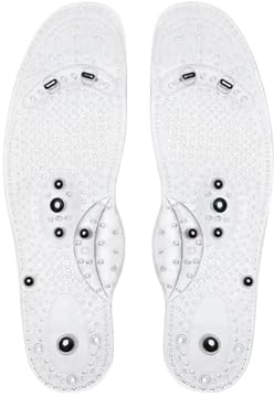 Magnetiska massageinnersulor fot akupressur sko dynor terapi bantning innersulor för viktminskning man kvinnor unisex (ljusklar, L EU41-45)