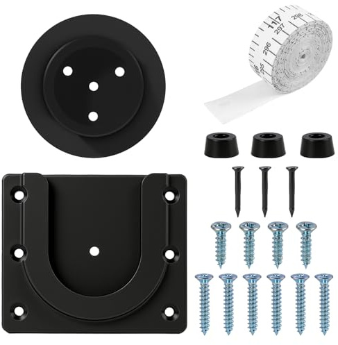 Dartscheibe Aufhängung Halterung Wandhalter für Steeldartboards Dartscheibe Halterung Wand Aufhängen Set Wandhalterung für Dartboards, Dart Board Steeldart zum Aufhängen Schwarz