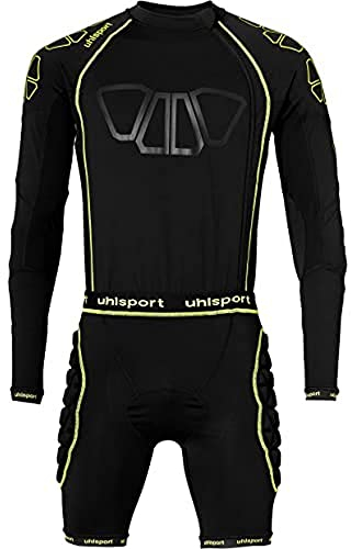 uhlsport BIONIKFRAME BODYSUIT Torwart-Overall für Herren, Protektoren-Einteiler für Fußball-Torhüter, Unterzieh-Overall mit Polstern, 100563503