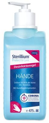 Sterillium Protect & Care Desinfektionsgel: Antibakterielles Hände-Desinfektionsmittel mit Pflege-Komponenten, 475 ml